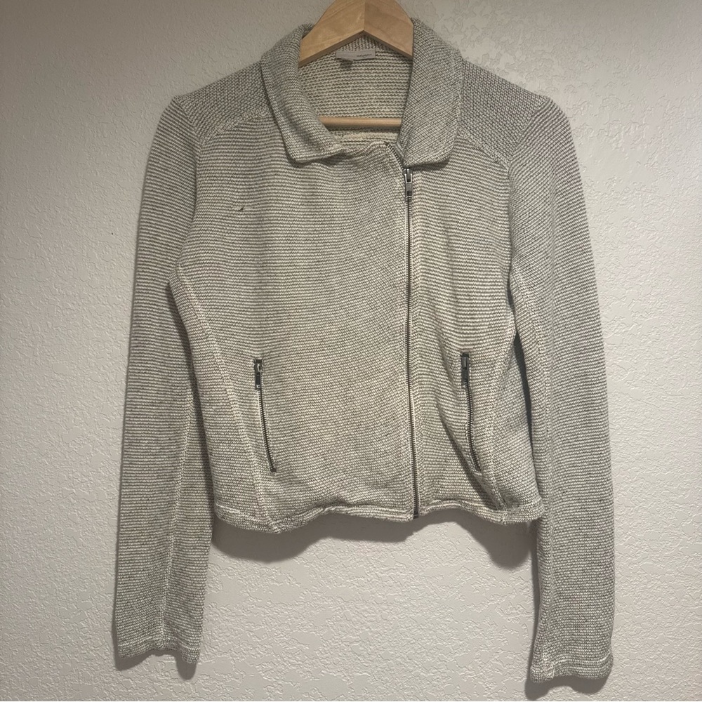 Halogen Hearher Gray Knit Jacket